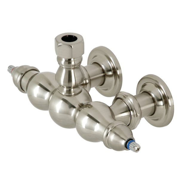 Kingston Brass ABT770-8 3-3/8 inch Wall Mount Faucet Body, Brushed Nickel ABT770-8 - main